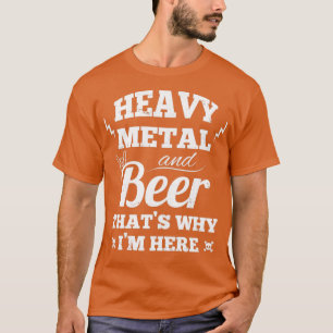 Camiseta Música e cerveja de metais pesados