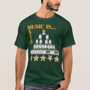 Camiseta Música é Matemática por presente perfeito para 