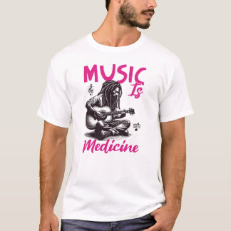 Camiseta Música é medicina