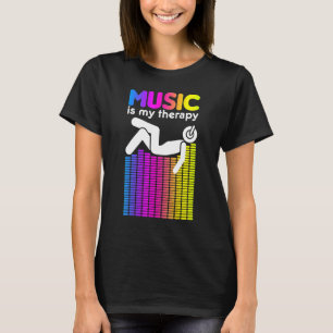 Camiseta Música É Meu Equalizador De Terapia Dj Rainbow Sou