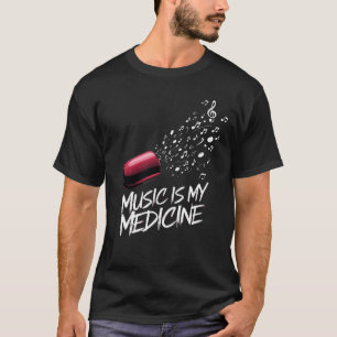 Camiseta Música é meu Medicamento para Amantes de Música pa