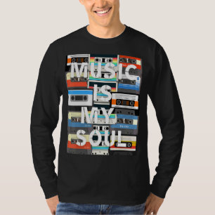 Camiseta Música É Minha Alma, Música Inspiradora, Retro Vin