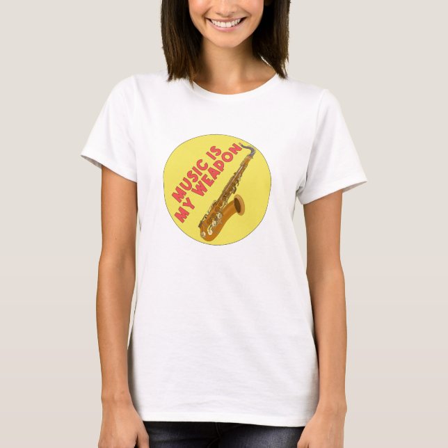 Camiseta Música é minha arma (Frente)
