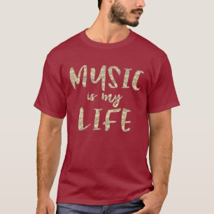 Camiseta Música é minha citação da vida