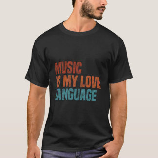 Camiseta Música É Minha Linguagem do Amor Música