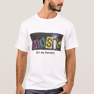 Camiseta Música-é minha paixão