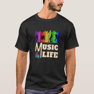 Camiseta Música É Minha Vida Com A Playe Piano Cantora Guit