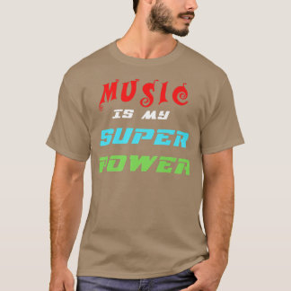 Camiseta Música é o meu Super Poder 