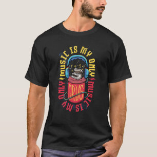 Camiseta Música É O Meu Único Professor De Música Musical M