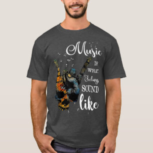 Camiseta Música É O Que Os Sentimentos Parecem Paz