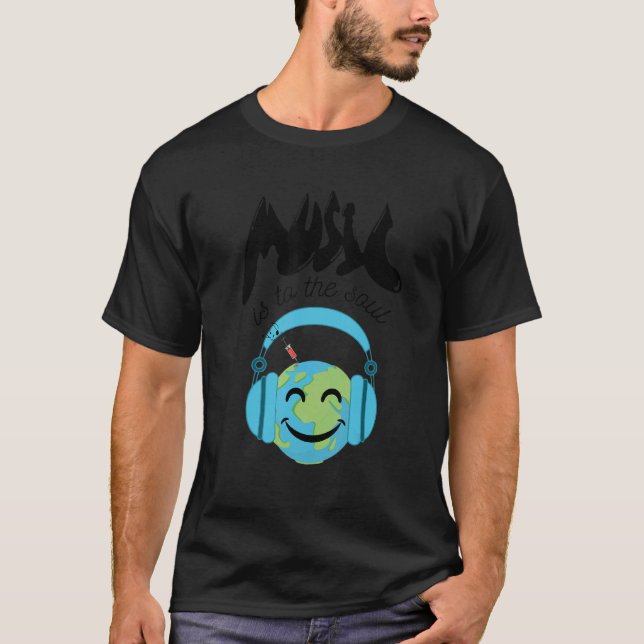 Camiseta Música É Para A Alma Que Palavras São Para A Mente (Frente)
