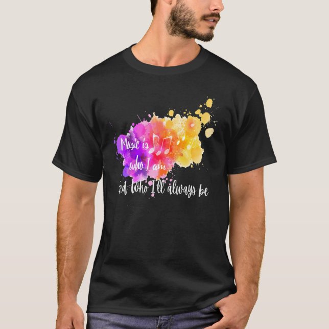 Camiseta Música É Quem Eu Sou Música (Frente)