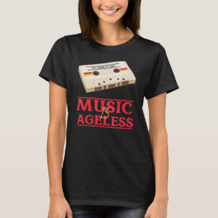 Camiseta Música É Uma Mistura De Fita De Cassete Retro Inde