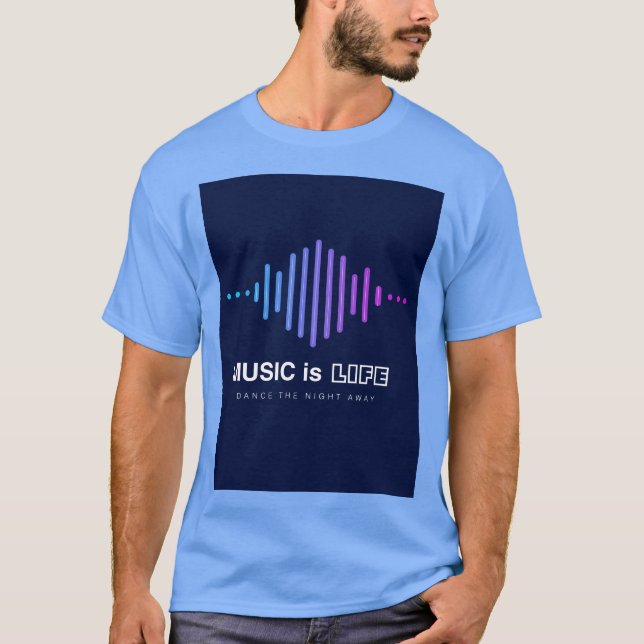 Camiseta Música é Vida (Frente)