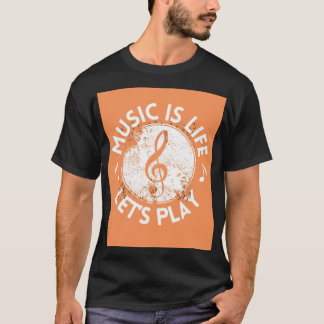 Camiseta Música É Vida – Vamos Tocar