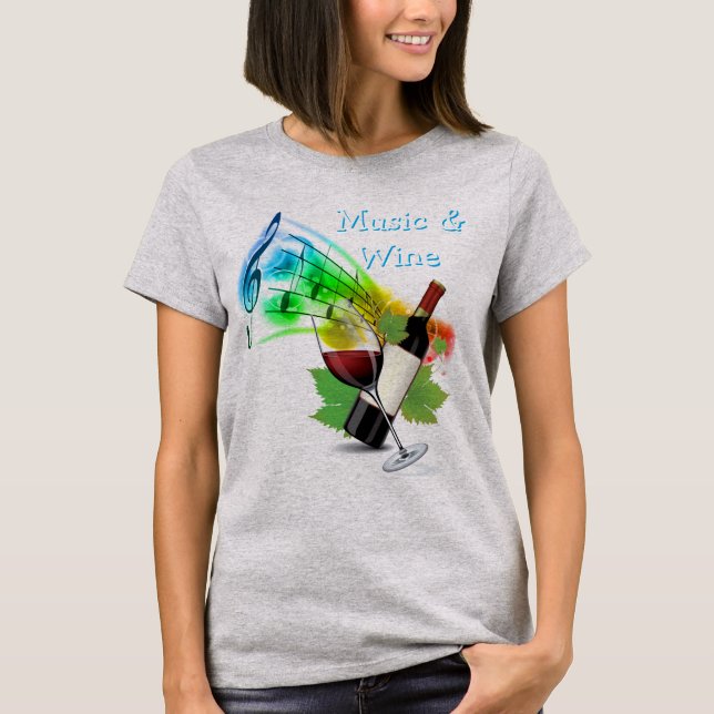 Camiseta Música e Vinho (Frente)