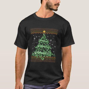 Camiseta Música Engraçada Nota de Natal Feia