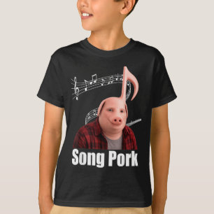 Camiseta Música Engraçada Porco Nota Musical Homem Porco Me