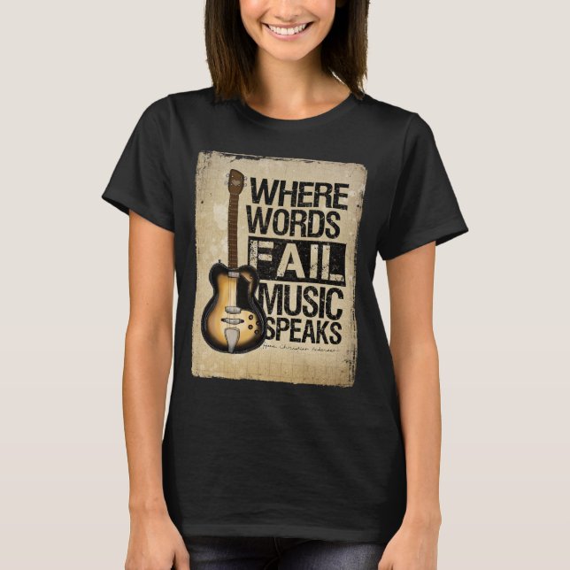 Camiseta música fala (Frente)