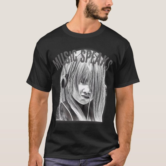 Camiseta Música Fala Moody Grunge Streetwear Style Música (Frente)