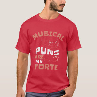Camiseta Música Forte Musical Pun Musical Music Note