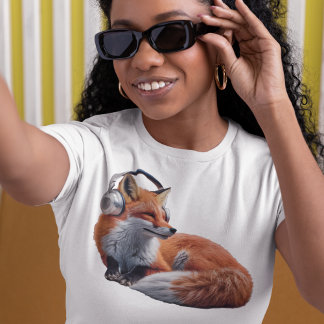 Camiseta Música fox engraçada