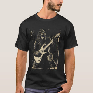 Camiseta Música Gorila Guitarra Elétrica Grunge Rock Heavy