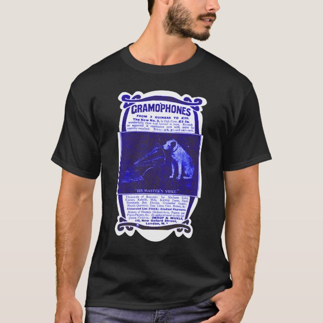 Camiseta Música gramofônica - a voz do mestre (Frente)