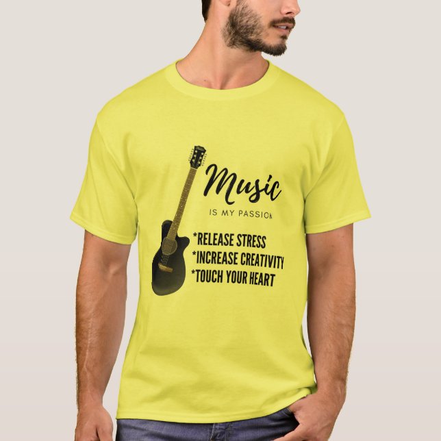 Camiseta música guitarra (Frente)