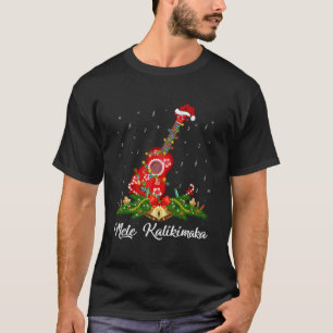 Camiseta Música Havaiana Mele Kalikimaka Ukulele Guitarra N