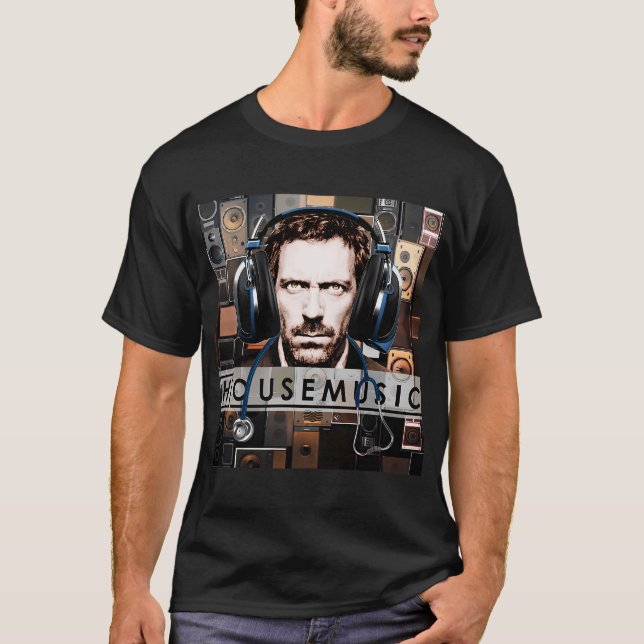 Camiseta Música House com Dr. House (Frente)
