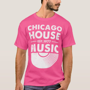 Camiseta Música House de Chicago Est 1977 Disco Eletrônica