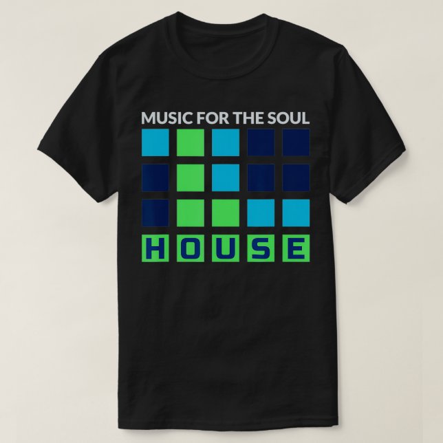 Camiseta Música House Deep House EDM DJ Festival Música (Frente do Design)