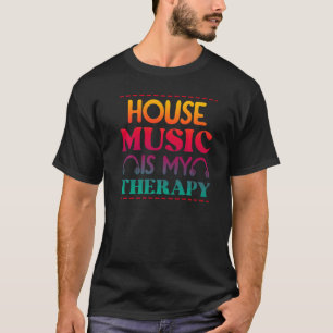 Camiseta Música House É Minha Terapia Retro House Music 3