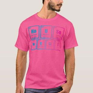 Camiseta Música House Mesa Periódica Edm Dj Funny
