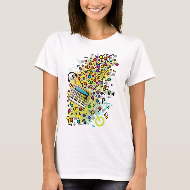 Camiseta Música instantânea (Frente)
