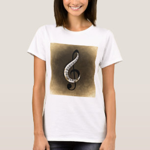 Camiseta Música Instrumentos notas dança melodias rádio tec
