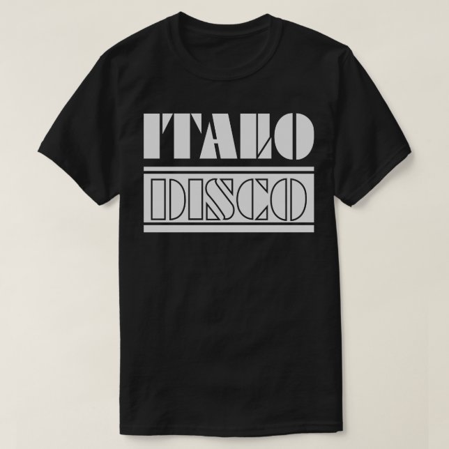 Camiseta Música ITALO DISCO 90s (Frente do Design)
