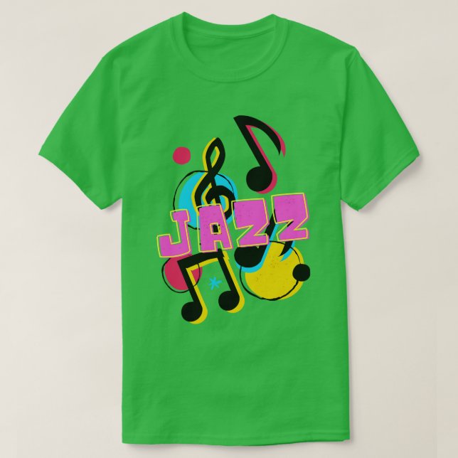 Camiseta Música Jazz Funk Soul Músico Arte (Frente do Design)