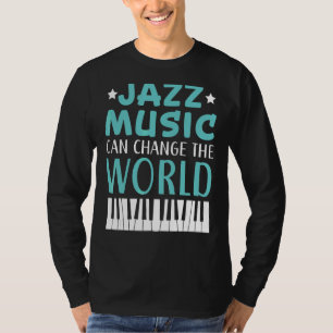 Camiseta Música Jazz Música Musicana Instrumento Genre Musi