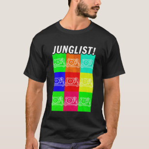 Camiseta Música Junglist Drum Bass Rave 70's DJ Tocadores J