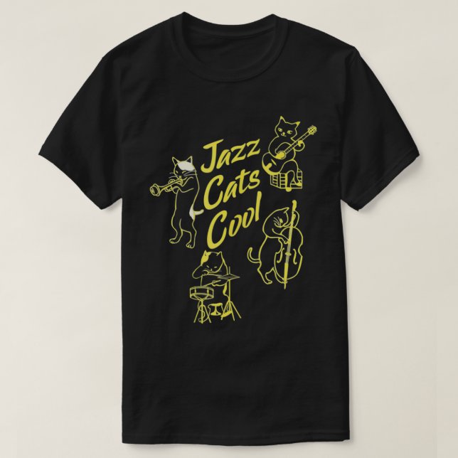 Camiseta Música legal do Jazz Cats (Frente do Design)