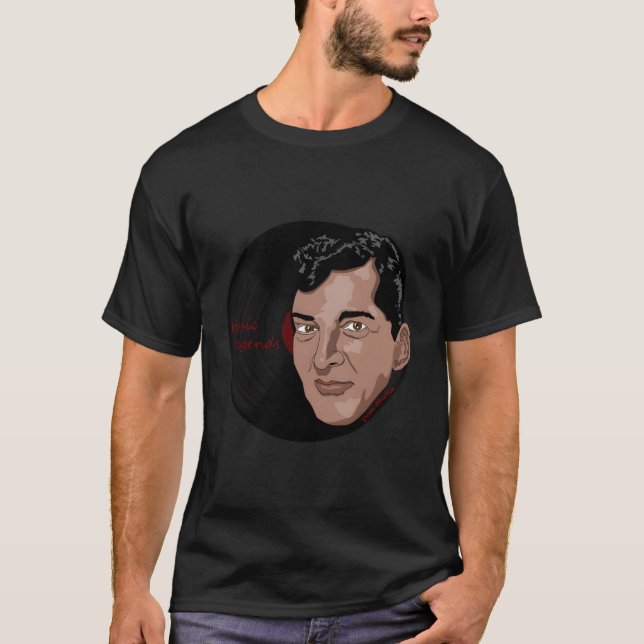 Camiseta Música Lendas Dean Martin Fan Art Drawing (Frente)