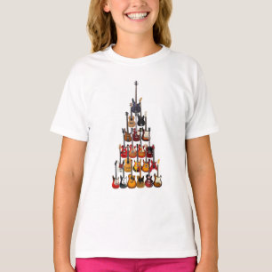 Camiseta Música Light Rock De Árvore De Violão