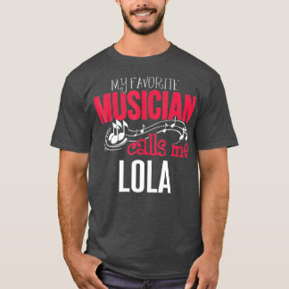 Camiseta Música Lola Design Meus Apelos Musicais Favoritos