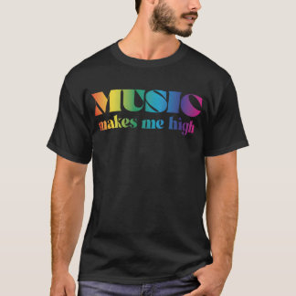 Camiseta Música me faz retro alto