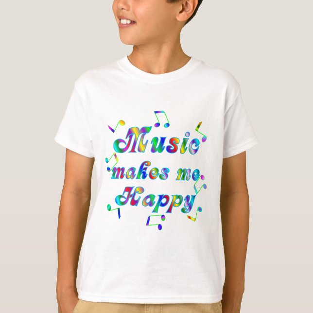 Camiseta Música me torna feliz (Frente)