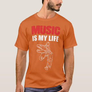 Camiseta Música Minha Vida Músico e Artista Presente Amigo
