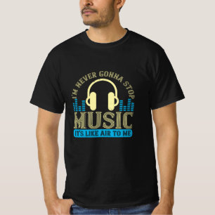 Camiseta Música - Música É Como Ar Para Mim