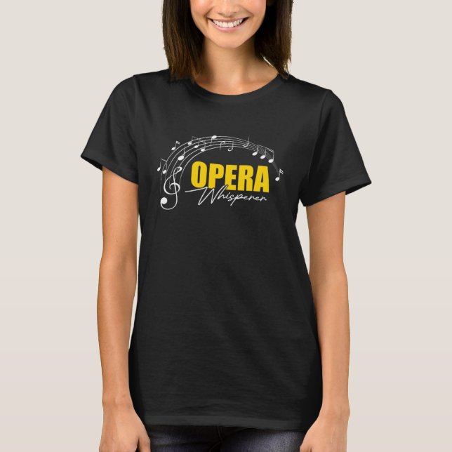 Camiseta Música Musical Corir Opera Singer 1 (Frente)